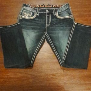 Mens rock revival jeans 36 straight